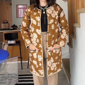 Printed quilted vintage jacket